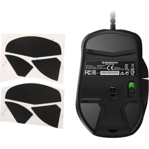 2 Sets 0.6mm Thickness Replacement Mouse Feet Skates for steelseries Rival 500