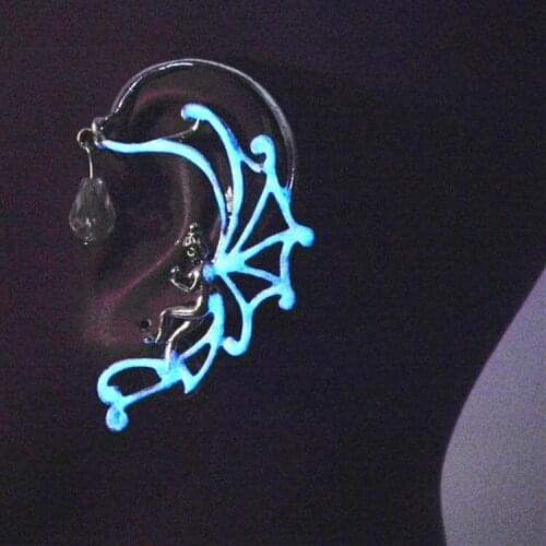 Luminous punk earrings ear hanging Punk Style Glow in the Dark Earrings YM006