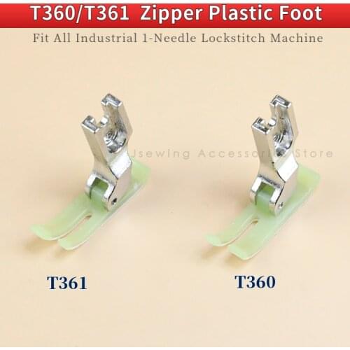 3 PCS T360/T361 Plastic Zipper Presser Foot For Industrial Single Needle Lockstitch Sewing Machine Accessories Spare Parts