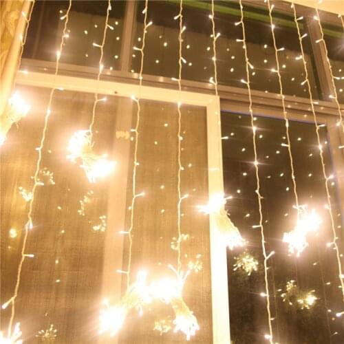 Waterproof 3M 300 LED Home Outdoor Holiday Christmas Decorative Wedding xmas String Fairy Curtain Garlands Strip Party Lights