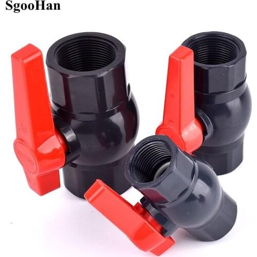 1/2"~2” Female Thread UPVC Pipe Ball Valves Socket Water Irrigation System Drain Tube Quick Valve Water Pipe Connector Fittings