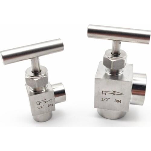 1/8" 1/4" 3/8" 1/2" BSP Female Thread 304 Stainless Steel Needle Valve Flow Control Valve