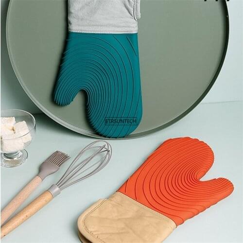 30pcs Thicken Food Grade Silicone Anti-Hot Kitchen Oven Gloves Bowl Folder Heat Insulation Take Plate Folder Baking Bowl Clips