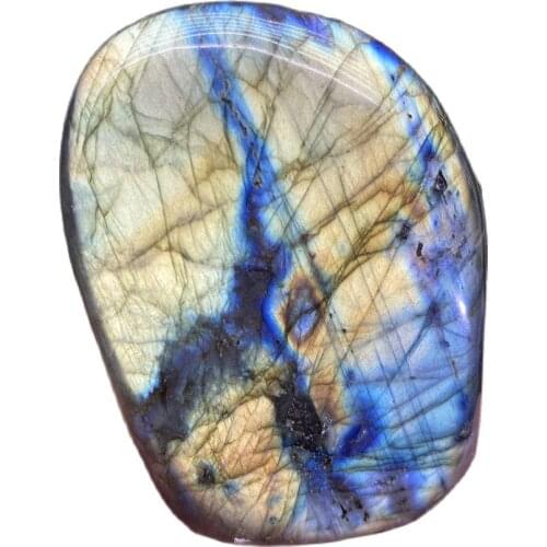 50-200g Natural Crystal Moonstone Raw Gemstone Ornament Polished Quartz Labradorite Handicraft Decorating Stone Healing
