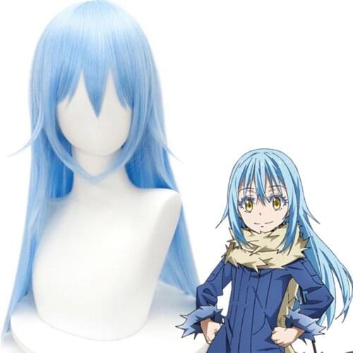 Anime That Time I Got Reincarnated As A Slime Cosplay Wigs Rimuru Tempest Cosplay Heat Resistant Synthetic Wig Hair Halloween
