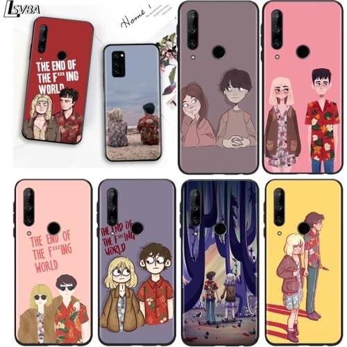 We End or the world for Honor 30S 30i 30 View V 20 Pro 5G 20S 20E 10X 10 10i 9N 9C 9S 9X Lite Black Phone Case