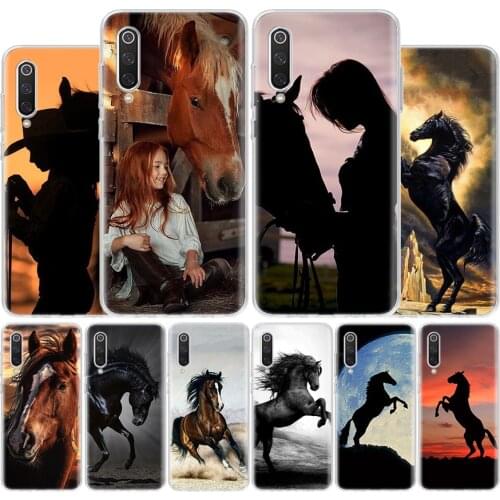 Hot Galloping Horse Cover Phone Case For Xiaomi Note 10 Mi 11 9 8 CC9 5X 6X 9T 10T A3 Poco X3 NFC F1 Pro Lite + Coque A1 A2
