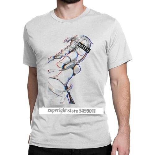 Asuna Waifu Tshirts Mans loli Cute Sexy Vaportrash Comic Anime Tops T Shirt Funky Cotton Fitness Tee Shirt Camisas