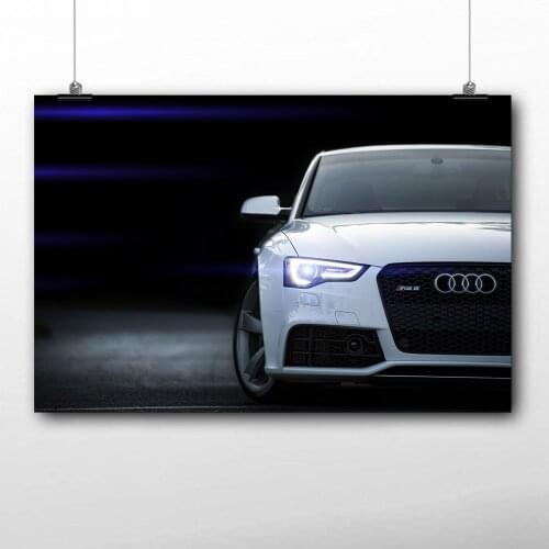 HD Printed Rs5 Super Car Landscape Wallpapers Posters Canvas Wall Art Framed Painting for Room Decor