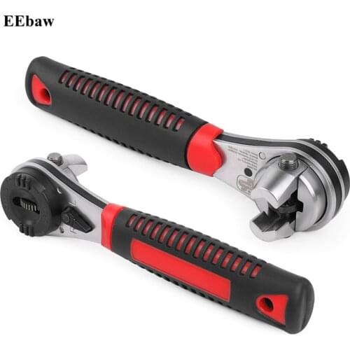 1pc 6-22mm Ratchet Adjustable Wrench Universal Key Torque Wrench Spanner Pipe Oil Filter Spanner Hand Tools