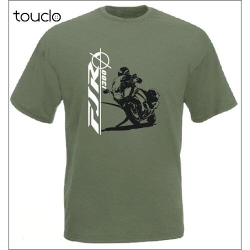 New Brand-Clothing T Shirts Hip-Hop Simple Splicing Tee Tops Shirt FJR 1300 T-Shirt Motorcycle For Riding Fans Tee Shirt