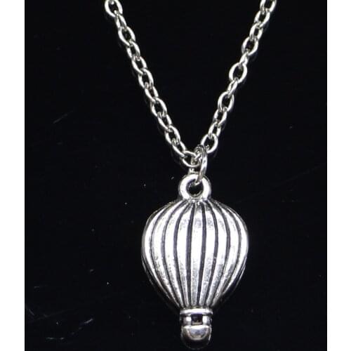 New Fashion Necklace 21x13mm hot air balloon Pendants Short Long Women Men Colar Gift Jewelry Choker
