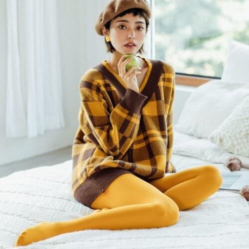 Candy Color Sexy Tights women Spring Autumn Seamless Pantyhose 80D Velvet Medias Elastic Strumpfhose Harajuku Cute Warm tights