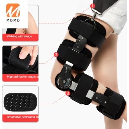 Adjustable Knee Joint Fixed Support Bracket Menisci Ligament Injury Fracture Knee Protective Gear Orthosis