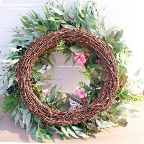 Newborn Photography Props 50cm Artificial Flower Wreath Shoot Props Fotografia Acessorio Christmas Wedding Decoration