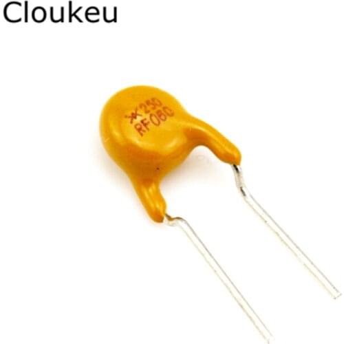 10Pcs TRF250-060 PPTC Resettable fuse 250V 0.06A 60MA RF060