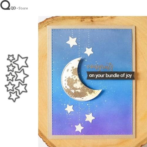 Pentagram Stars Cutting Dies Stamps Dies Scrapbooking Mold Cut Childrens Handmade Tools DIY Craft Decoration 2021 New Metal Die