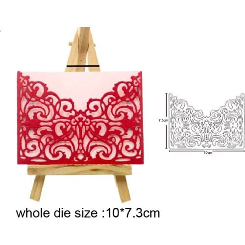 2021 New Metal Dies Lace Envelope Cover Cutting Dies Stencils For DIY Scrapbooking Dies Decoration Embossing Die Cuts Craft Dies