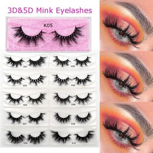 Visofree Eyelashes 5D Mink Lashes natural full volume maquillaje lashes eye lashes fluffy extension eyelash makeup beauty K05
