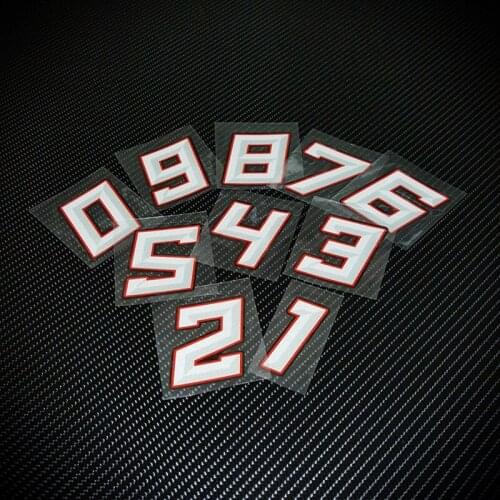 G126 Waterproof Reflective Motorcycle Helmet MOTO Racing Creative Car Scratch Trunk Windshield Numbers Stickers and Decals