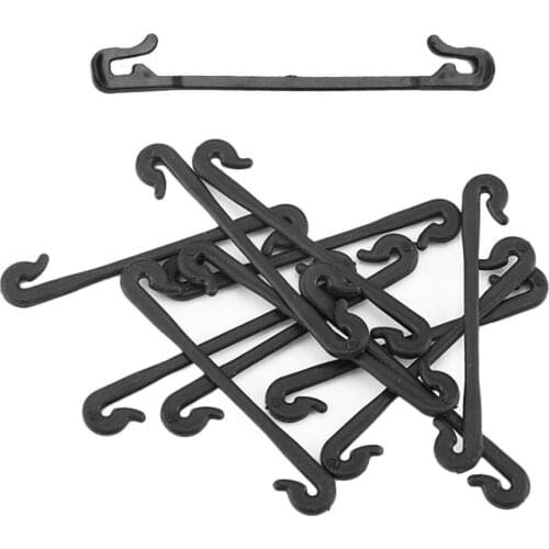 Vine Clip Plant Tying Clamps Hook 100Pcs Grape Grafting Clips Reuseable 100pcs Garden Black 6.5cm PP Planting Support Frame