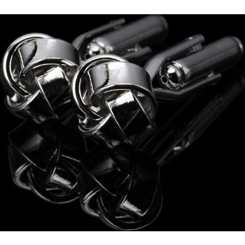 1 Pair Mens Luxury Twist Cufflinks Groom Wedding Dress Design Mens French Shirt Cufflink High Quality Knot Cuff Link Wholesale