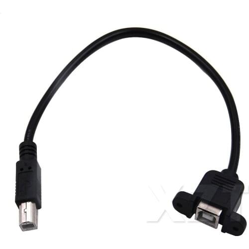 1PCS USB Print Cable FOR Printer Scanner Extension Cord Panel Mount Extend Cable USB B Male to Female Printing Cable