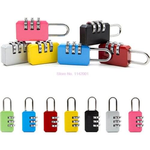 100pcs Zinc Alloy Security Travel Suitcase Luggage Code Lock Padlock Mini Small Combination password lock 3 Dial Digit Metal