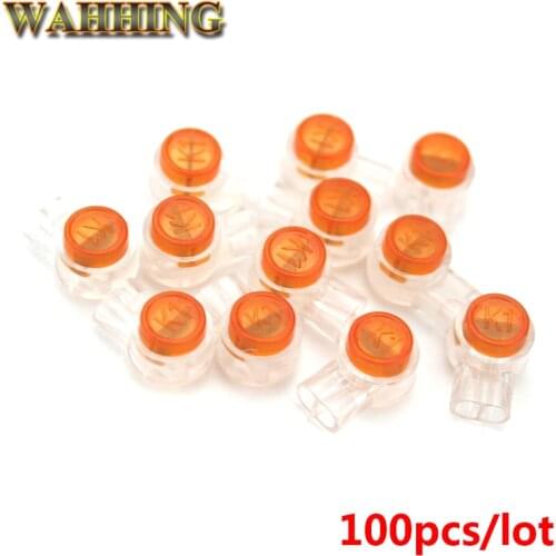 100pcs K1 Terminal Cable Connection Wire Terminals Quick-Fit Splicing K1 Connector Terminal Block For RJ45 Telephone Light HY683