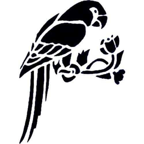 16*11.8cm PARROT BIRD DECAL Stickers Fashion Personality Creativity Car Accessories Motorcycle Helmet Car Stickers