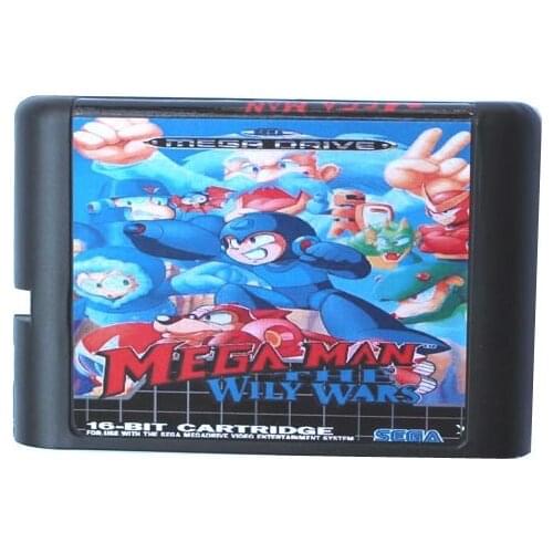 Mega Man The Wily Wars 16 bit MD Game Card For Sega Mega Drive For Genesis
