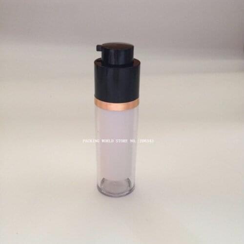 30ml rotate airless bottle with black pump for lotion/emulsion/serum/foundation skin care cosmetic packing