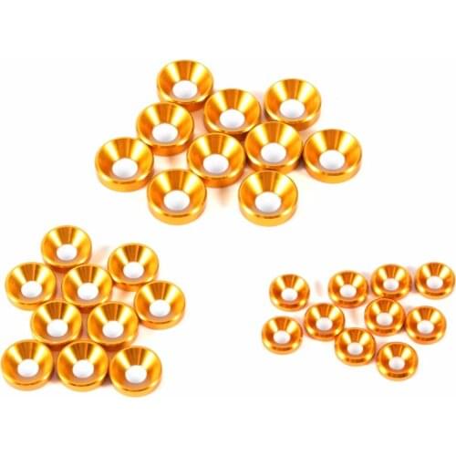 M5 Aluminum Washer Countersunk Flat Head lavadora arandelas Washer Gaskets Titanium anilhas Gray/Gold/Royal Blue/Black Optional