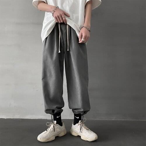 Korean Fashoins Sweatpants Hip Hop Harem Pants Mens Butterfly Side Striped Streetwear Joggers Pants 2021 Mens Hip Hop