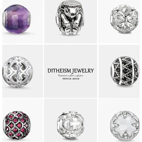 DIY Beads Hedgehog Charm 5mm Hole,2018 Fashion Silver Jewelry Trendy Gift For Women Men Girl Boy Fit Bracelets Necklace Choker