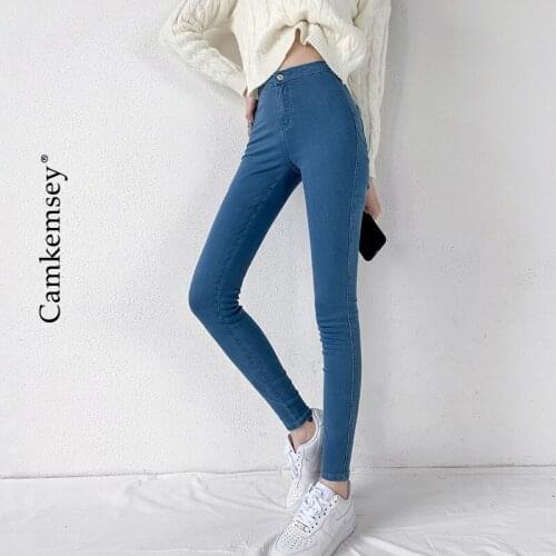 Женские джинсы скинни CamKemsey China At AliExpress
