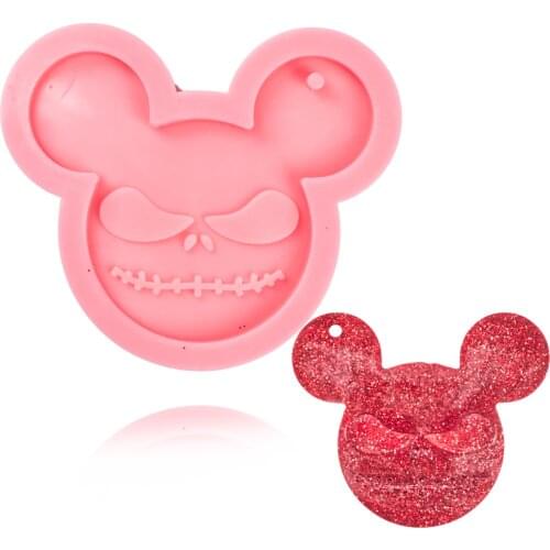 Halloween Mouse Hat and Hand Keychains Mould DIY Resin Epoxy Mold for Jewelry Pendant Tools for Keychains