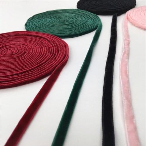 6mm Double Face Nylon Velvet Ribbon Wedding Party Decoration Handmade Gift Wrapping Hair Bowknot DIY Christmas 1/3/5Yard