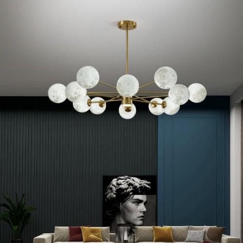 Hot Sale Good Quality Decorative Nordic Style Minimalist Glass Ball LED Ceiling Light Pendant Lamp for Dining Living Room