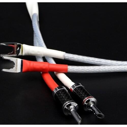 HiFi Audio Line Nordost Bmdz MK2 Silver Plated Speaker Cable Banana to Spade Plug