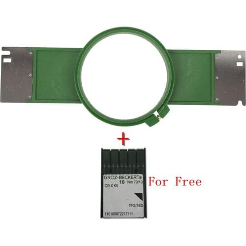 Sell High Quality Tajima GREEN Hoops 150mm Round shape Total Length 395mm embroidery machine tubular frame and hoop