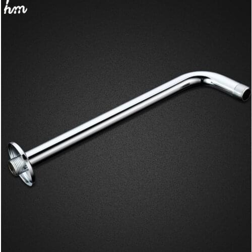 Hm Brass Chrome Round Shower Arm Wall Mounted Bathroom Shower Accessories New Arrival Origin Guangdong China
