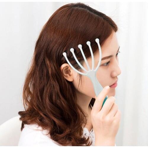 Promote Blood Circulation Tool Octopus Head Scalp Neck Stress Relax Five Finger Claw Massage Head Relief Care