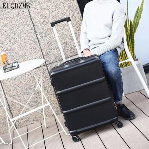 KLQDZMS Fashion 20/24inch rolling Luggage spinner women travel suitcase men trolley cabin case for business