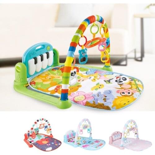 Baby Gym Tapis Puzzles Mat Educational Rack Toys Baby Music Play Mat With Piano Keyboard Infant Fitness Carpet Gifts For Kids
