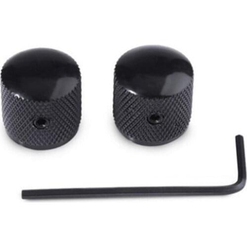 Bass Guitar Dome Knobs +Wrenchlll 4pcs Metal Electric Volume Tone Control Knobs