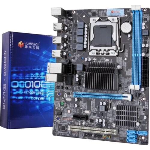 HUANANZHI X58 2.0 motherboard supports LGA1366 series processors and USB2.0*8, which can be connected to 2*USB2.0