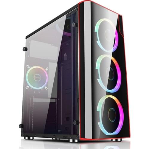 Cheap OEM ODM personal gaming coreE5-2660 LED 16GB DDR4 HDD SSD GTX 1060 6GB GPU VGA desktop pc computer