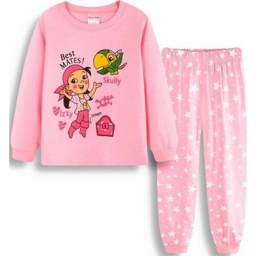 Low price Childrens Nightgown Kids Homewear sets Cartoon Pijamas Children Cotton Casual Family Sleepwear Girls Cute pajamas