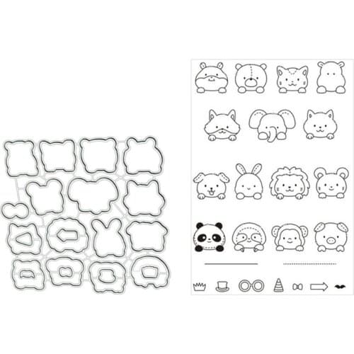 2021 New Animal Party Metal Cutting Dies Stencils for DIY Scrapbooking Photo Album Paper Card Art Crafts Embossing